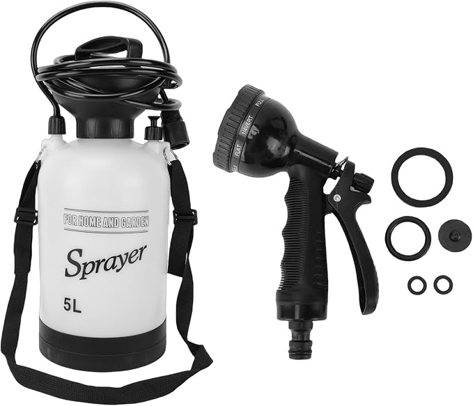 Portable Camping Shower, 5l Auto Manual Pressure Shower Pump by Yechiry