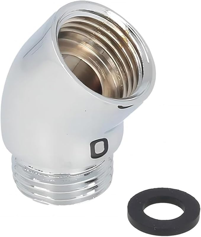 Shower Head Adapter, Solid Brass 135 Degree Shower Elbow Adapter, G1/2" Showers by Unknown