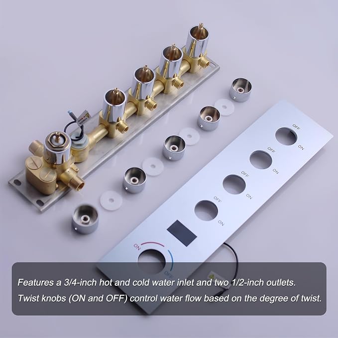 Polished Chrome Digital Display Shower System - Image 4