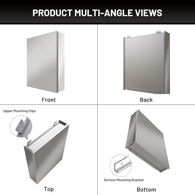 40 x 24 Medicine Cabinet Mirror - Image 9