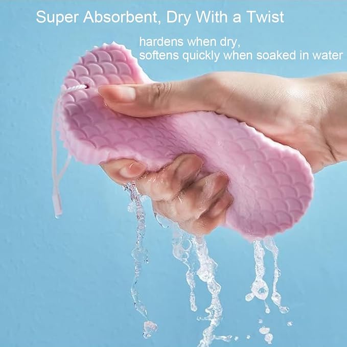 3Pcs Magic Exfoliating Bath Sponge, 3D Super Soft Exfoliating Bath Sponge - Image 4