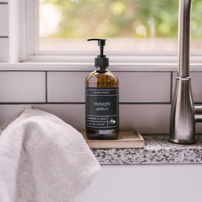 River Birch Midnight Amber Scented Natural Hand Soap - Image 5