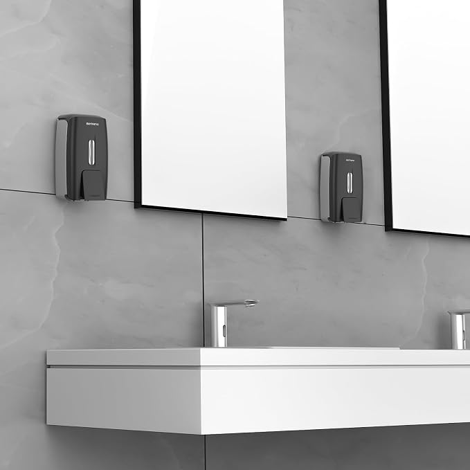 Commercial Soap Dispenser Wall Mount Manual Pump Hand Soap Dispenser 800ml Gel - Image 9