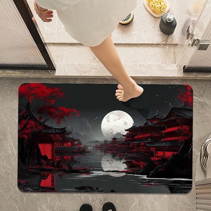 Bath Mat Rug, Dark Landscape - Image 7