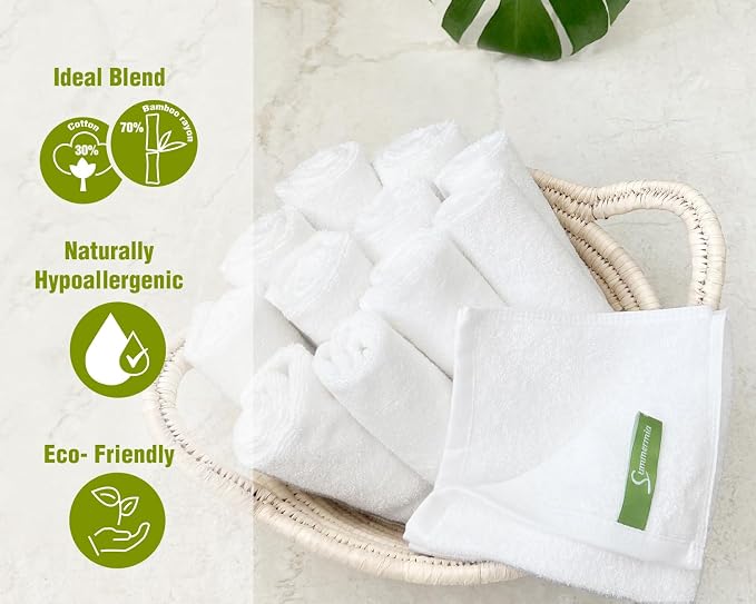 12 Pack Washcloths 13" x 13" - Image 2