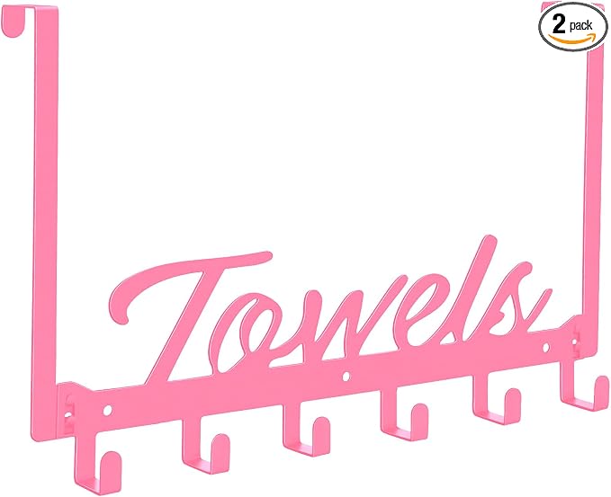 Over The Door Hooks, Towel Rack by Azmoncy