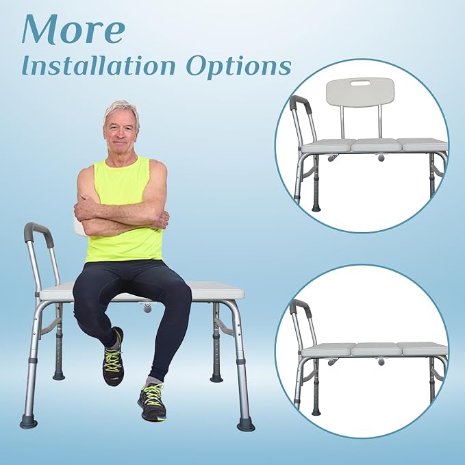 Winado Tub Transfer Bench for Bathtub - Image 4