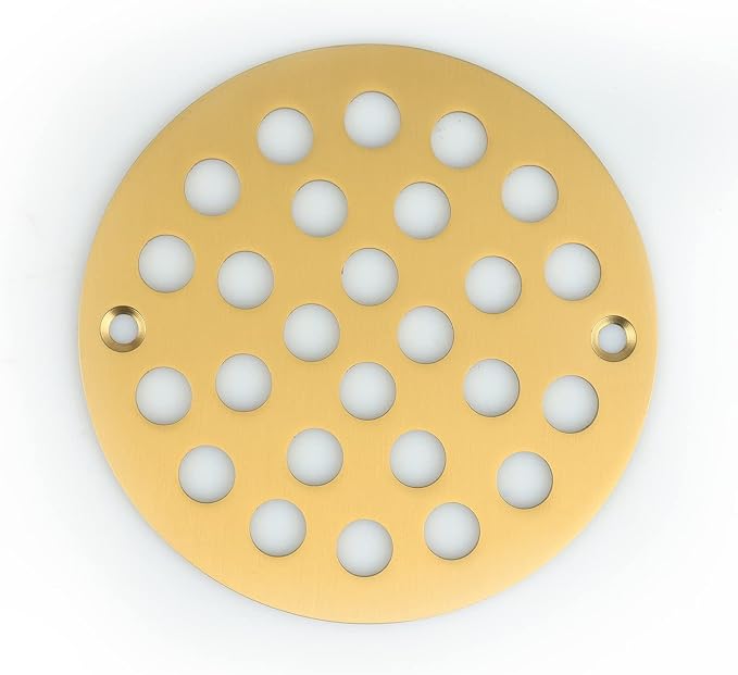4 Inch Screw-in Round Shower Drain Cover Replacement Floor Drainer by poyde
