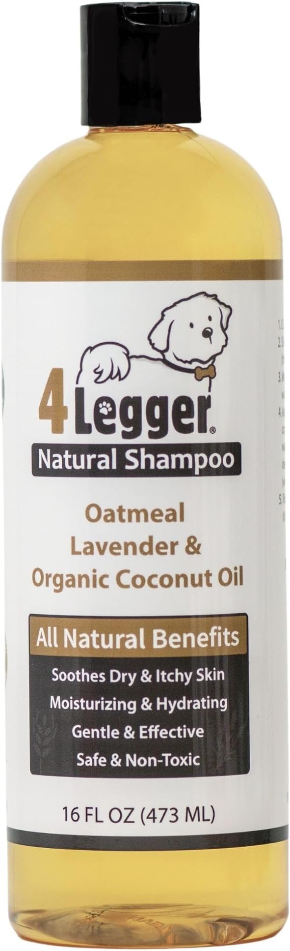 4Legger All Natural Organic Oatmeal Dog Shampoo by 4Legger