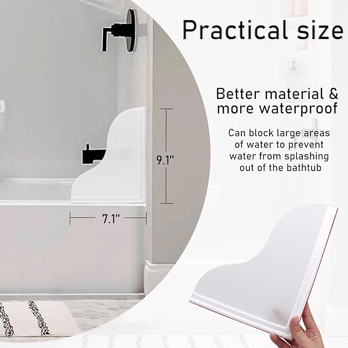 Shower Splash Guard Kit, Large Splash Guards - Image 2