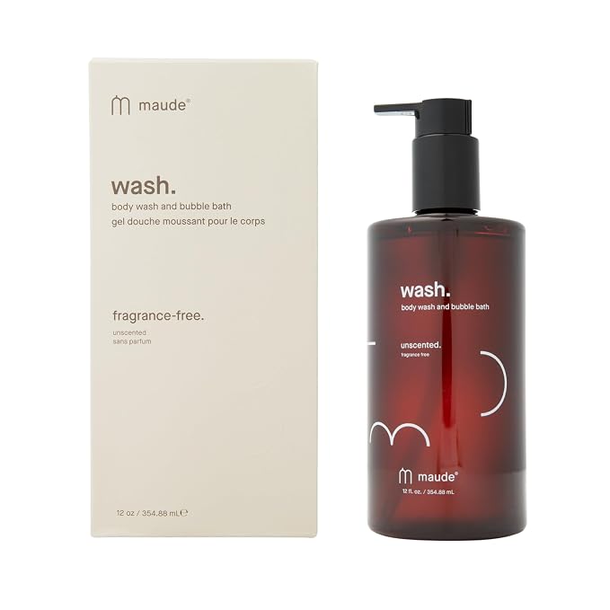 Maude Wash pH Balanced Unscented Shower Gel & Bubble Bath by maude