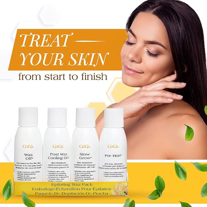 GiGi Post Waxing Essentials Kit, Pre & Post Wax Care Set Waxing Treatments - Image 2