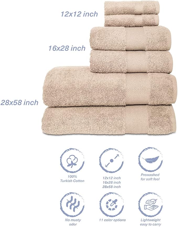 Hencely 6-Piece Bath Towel Set - Image 5