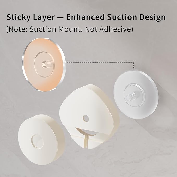 KEGII Shower Caddy Suction Cup – 3 Pack Suction Bathroom Organizer Shelf - Image 4
