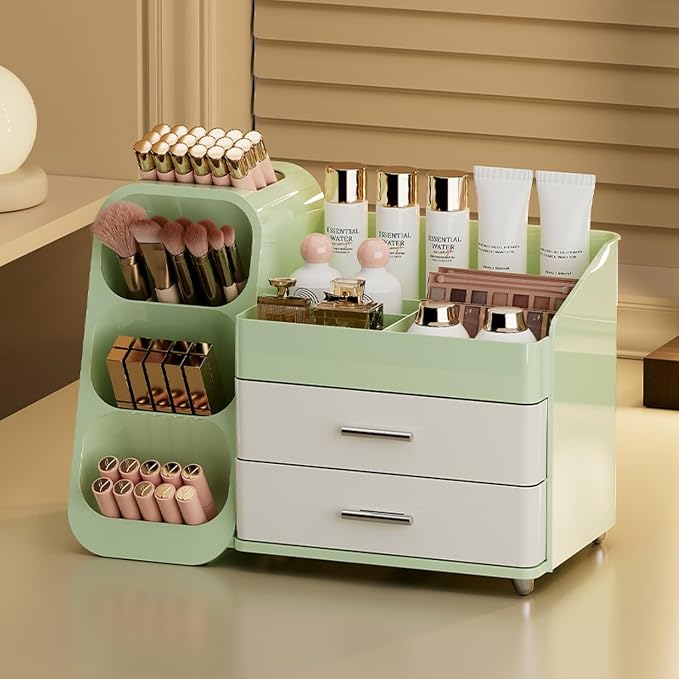 Makeup Organizer with Drawers for Vanity, Spacious Cosmetic Display Case - Image 2