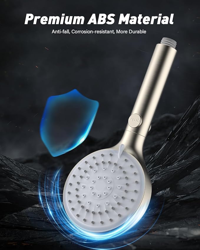 FASDUNT Shower Head with Handheld, High Pressure Handheld Shower Head with 80" - Image 6