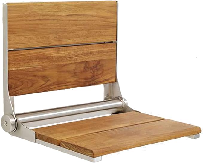 Teak Shower Seat by Grab+Bar+Specialists