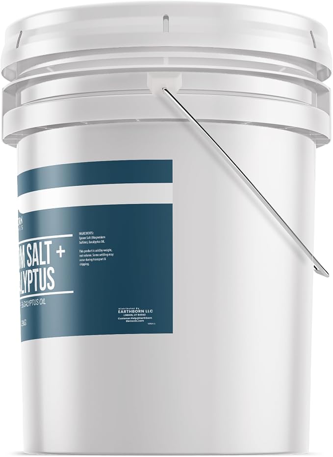 Earthborn Elements Eucalyptus Epsom Salt 5 Gallon Bucket, Pure & Undiluted - Image 3