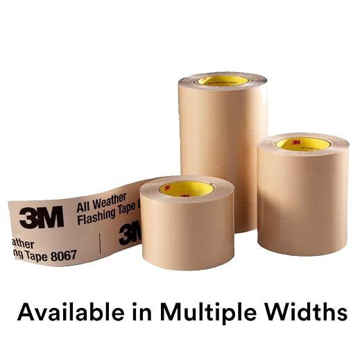 3M All Weather Flashing Tape 8067, 6 in x 75 ft, 1 Roll, Adhesive Backed Split - Image 7