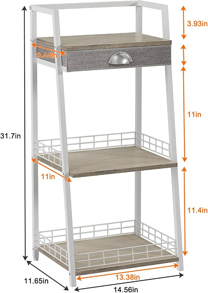 keomaisyto 3-Tier Small Bathroom Shelves - Image 3