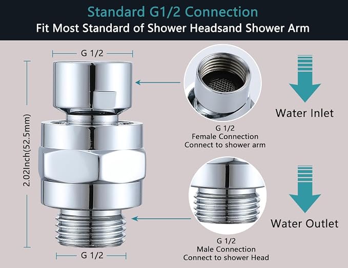 Shower Head Swivel Ball Adapter - Image 3