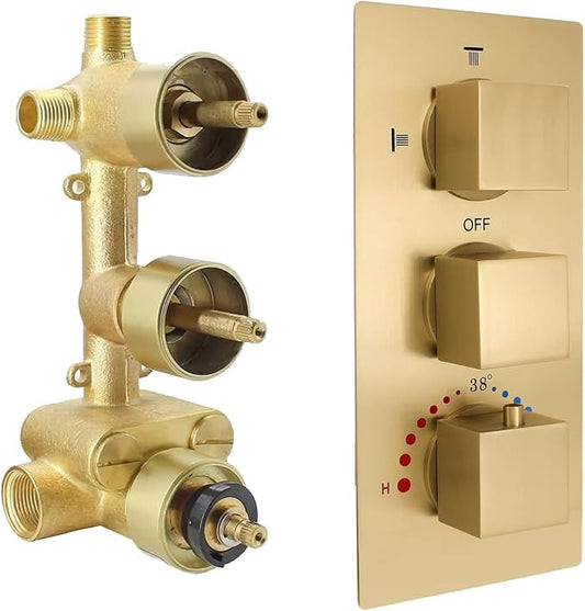 HOMEDEC 3 Way Shower Diverter Valve, Water Diverter by HOMEDEC