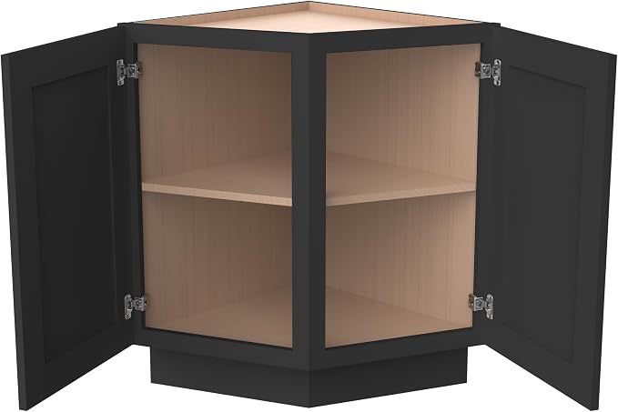 Corner Cabinet for Kitchen Bathroom, Solid Wood Frame - Image 3