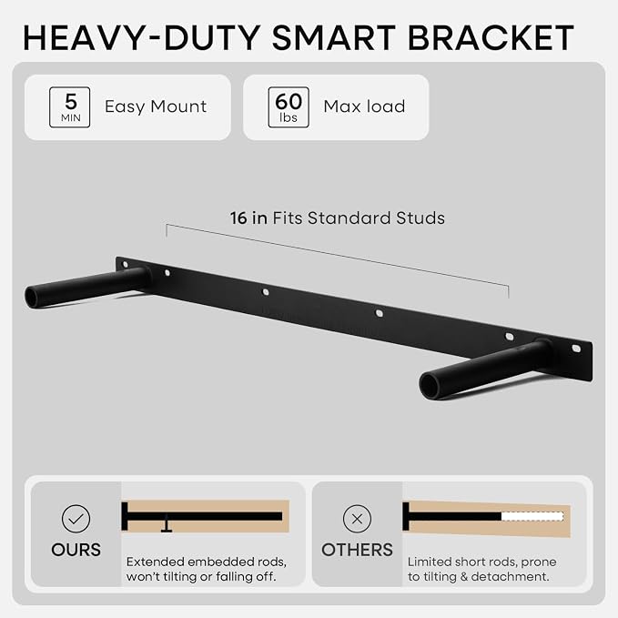 Homeforia 36 inch Golden Oak Floating Shelf, High End Solid Real Wood 36inch - Image 4