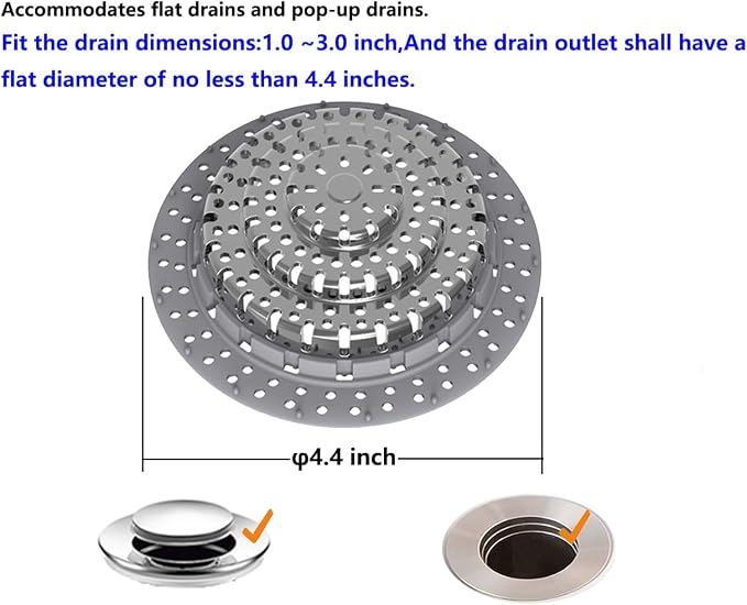 Bathtub Drain Hair Catcher，Bathtub Protector Suitable - Image 5