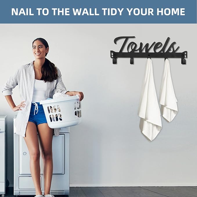 Over The Door Hooks, Towel Rack Towel Hooks - Image 6
