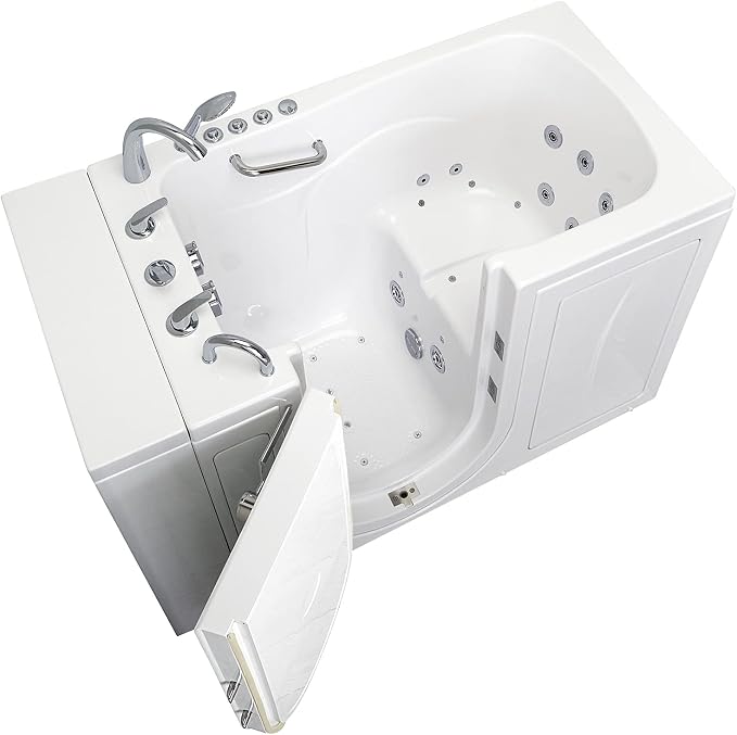Ella Capri 30"x52" Acrylic Air and Hydro Massage Walk-In Bathtub - Image 12