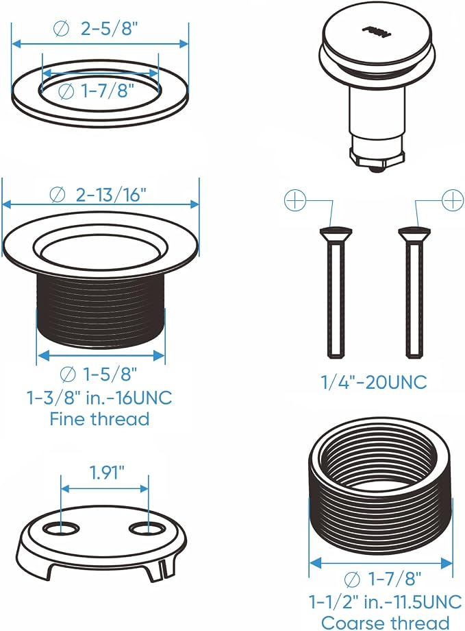 Bronze Bathtub Tub Drain Conversion Kit - Image 5