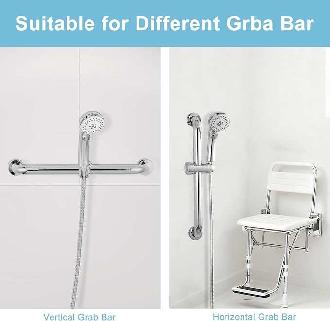 OFFO ADA Shower Head Holder, Adjustable 1.18-1.26 in Hand Shower Bracket - Image 5