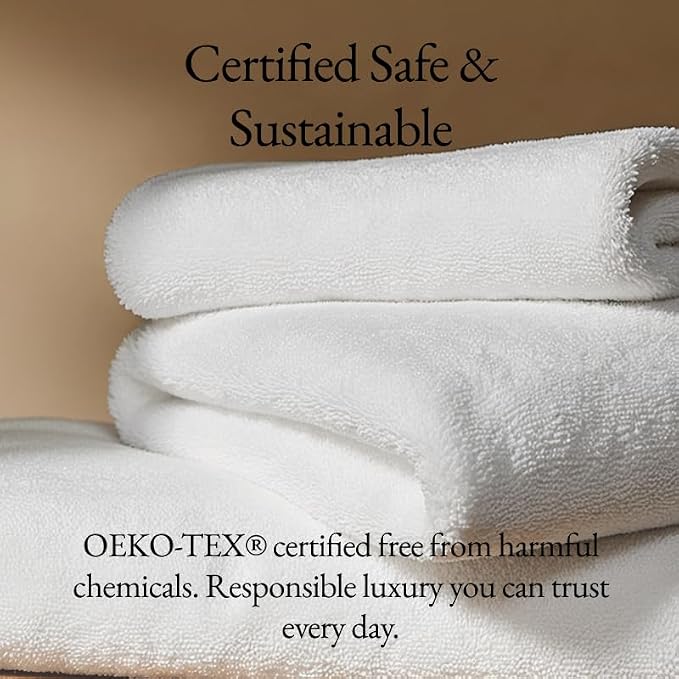 Italic Serene Ultraplush Cotton Bath Towels, 4 Large Towels, 100% Cotton - Image 7