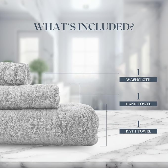 Egyptian Cotton Towel Set - Image 3