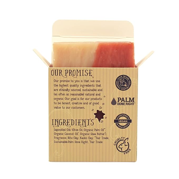 Natural Cherry Almond Bar Soap - Image 4