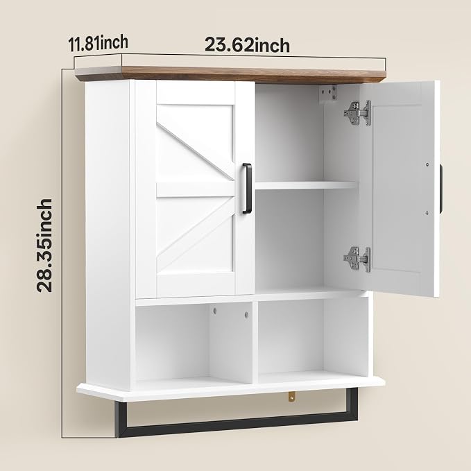 Farmhouse Bathroom Wall Cabinet - Image 2