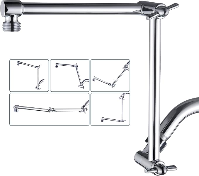 BRIGHT SHOWERS Brass Shower Arm Extender by BRIGHTSHOWERS