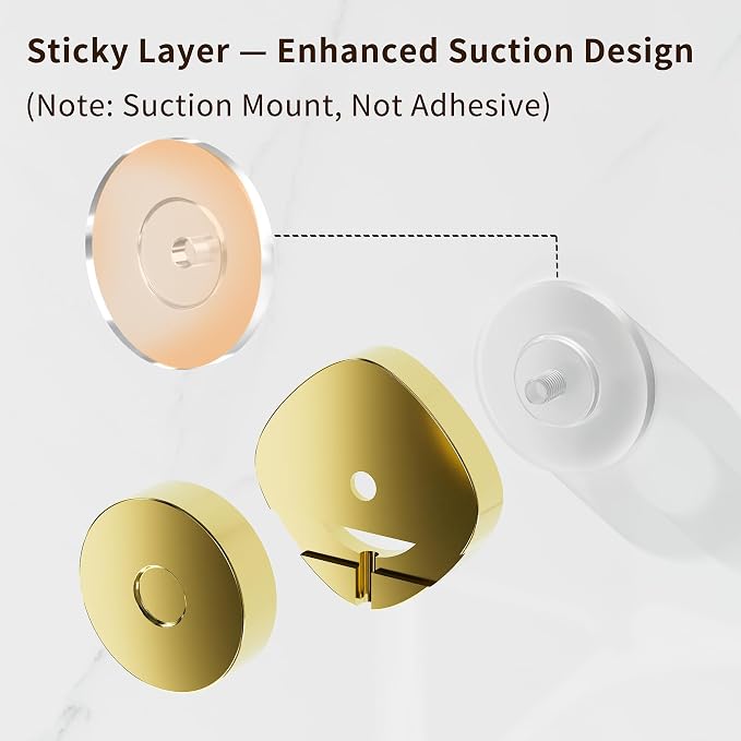 KEGII Suction Cup Shower Caddy – 3 Pack Suction Cup Shelf - Image 4