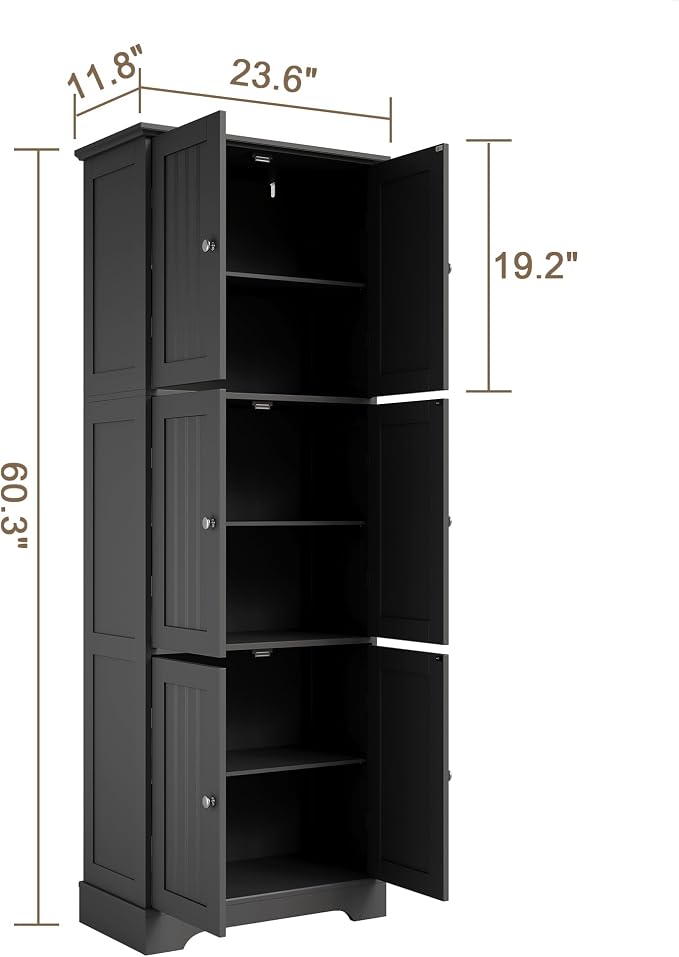 ChooChoo Tall Bathroom Storage Cabinet - Image 3