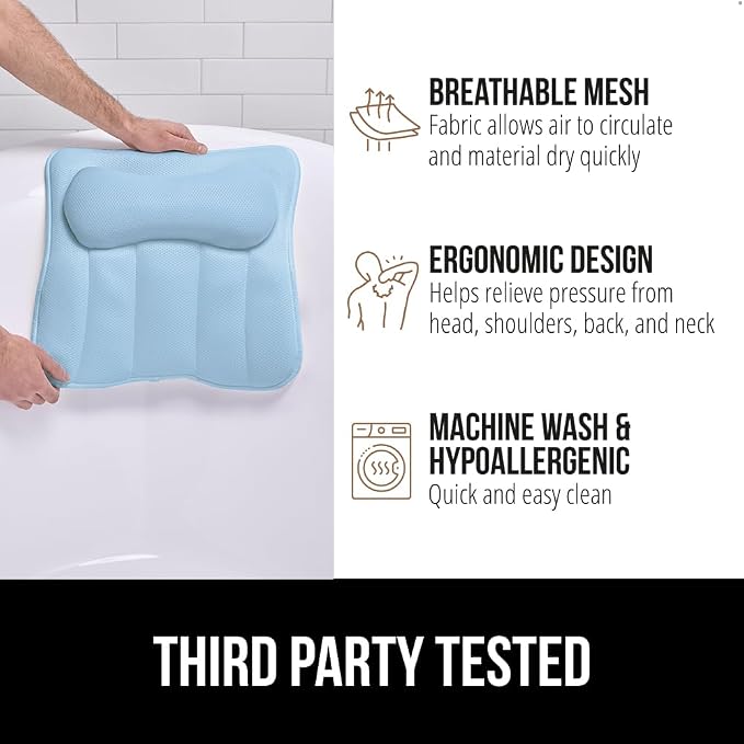 GORILLA GRIP Bath Pillow for Tub - Image 6