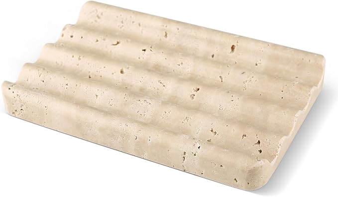 Marble Soap Dish, Easy Cleaning Natural Stone Sponge Holder - Image 2