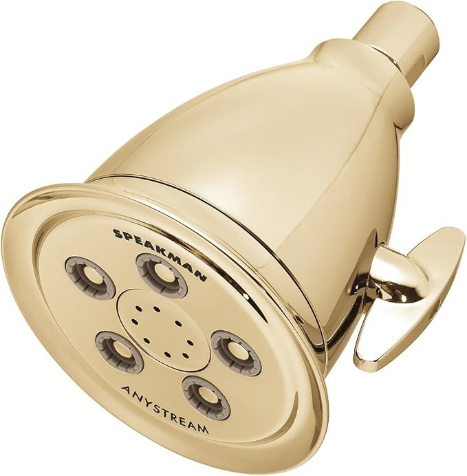 Speakman, Polished Brass S-2005-HB-PB Hotel Anystream High Pressure 2.5 GPM by SpeakmanCompany