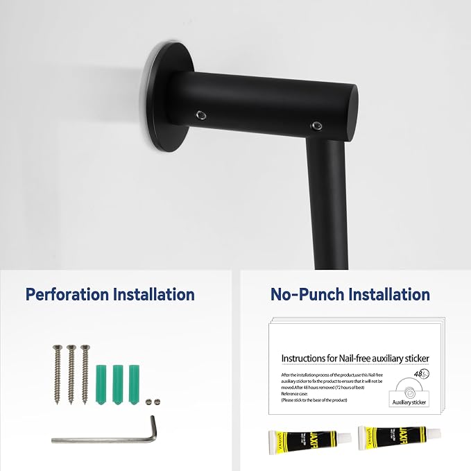Shower Slide Bar Adjustable Handheld Shower Head Holder Wall Mount - Image 5