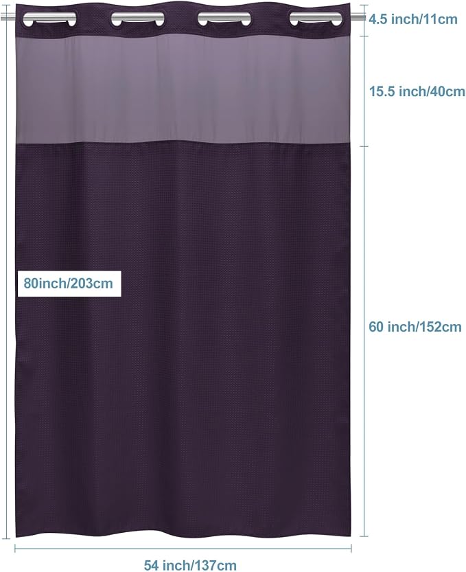 Purple Stall Hotel Style Shower Curtain - Image 6