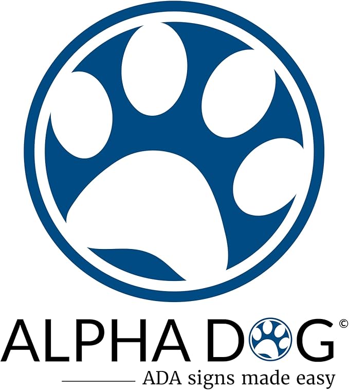 ALPHA DOG ADA SIGNS Bathroom Bundle: Men's Women's Restroom Signs, ADA - Image 7