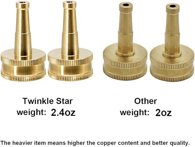 Twinkle Star Brass Jet Sweeper Jet Nozzle, 2 Pack - Image 4