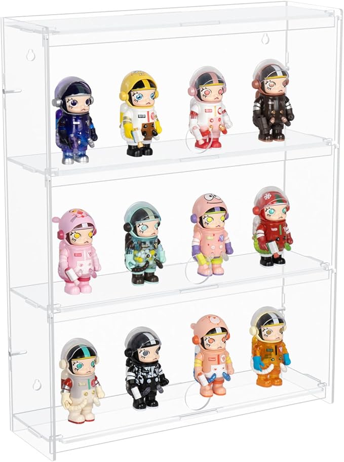 Choowin 3 Layer Wall Shelf Clear Acrylic Display Case by Choowin