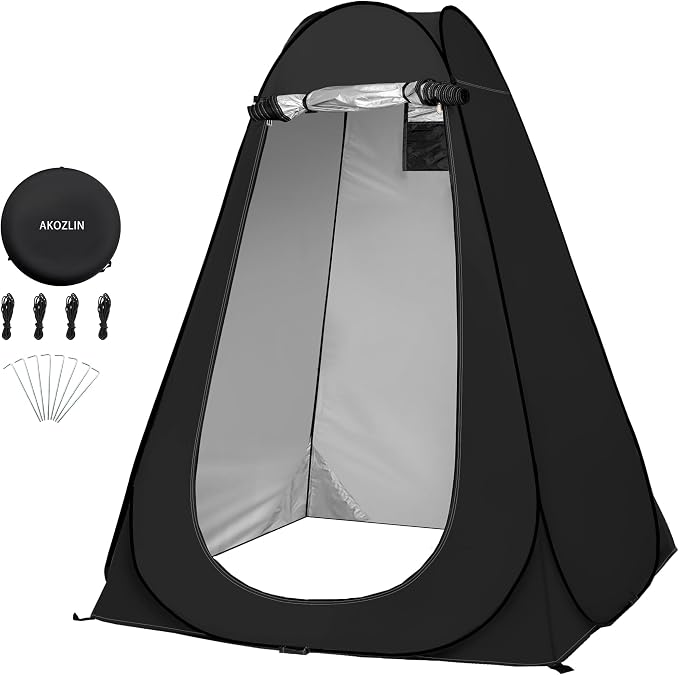 AKOZLIN Portable Pop Up Shower Tent Instant Privacy Dressing Changing Tent by AKOZLIN