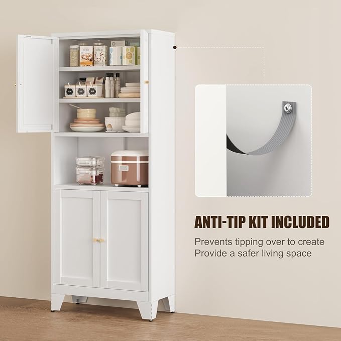 69''Metal Pantry Storage Cabinet - Image 6
